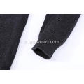 Pull zippé tricoté couleur tressé pour hommes tout texturé